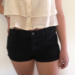 Hollister black basic high rise shorts